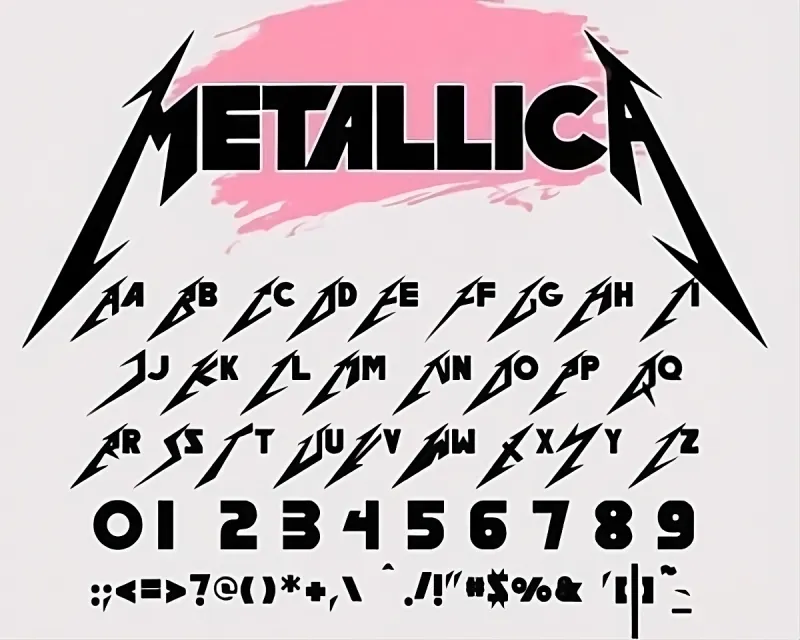 Metallica-Font-View