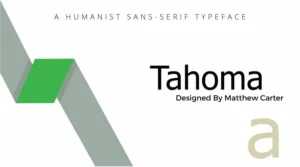 Tahoma Font Family Free Download