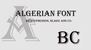 Algerian Font Free Download