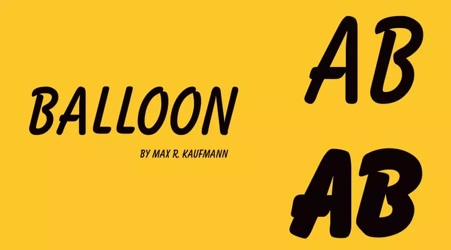Balloon Font Free Download