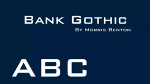 Bank Gothic Font Free Download