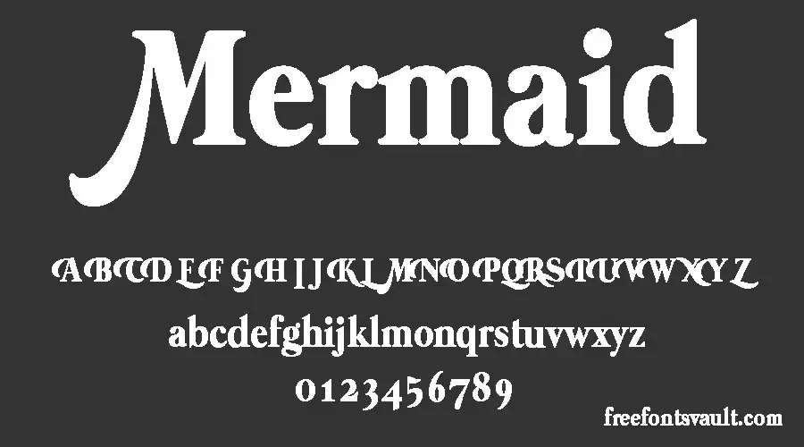 Mermaid Font Character Map