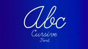 ABC Cursive Font Free Download