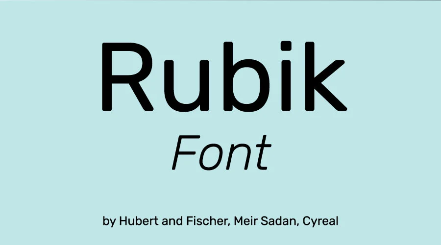Rubik-Font-Free-Download