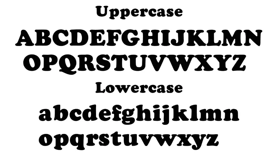 Cooper Black Font Characters