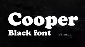 Cooper Black font Free Download