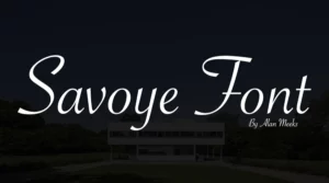 Savoye Font Free Download