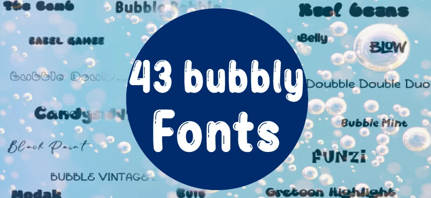 43 bubbly fonts download