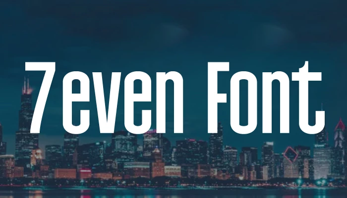 7even Font Free Download
