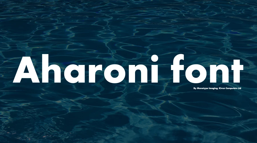 Aharoni Font Free Download