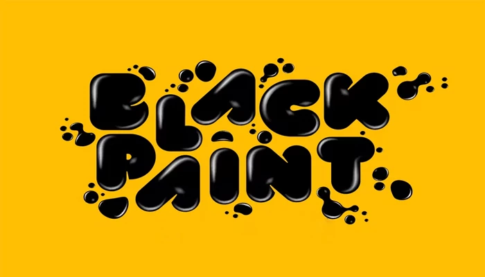 Black Paint Font download