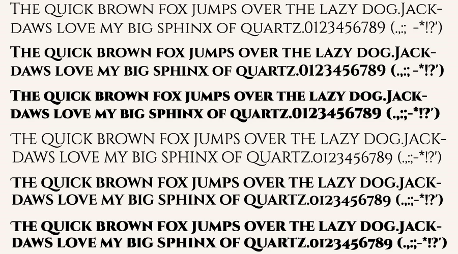 Cinzel font family