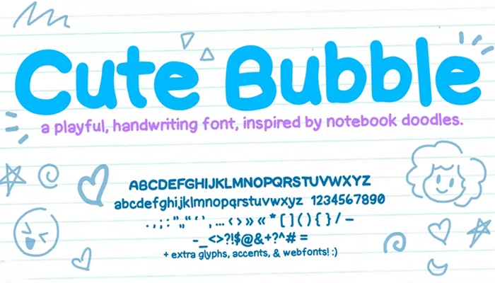 Cute Bubble Font