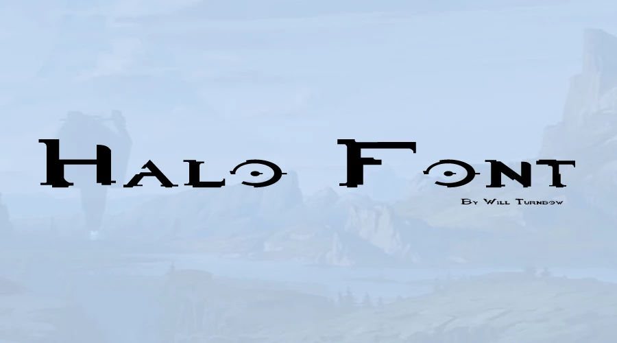 Halo font free download