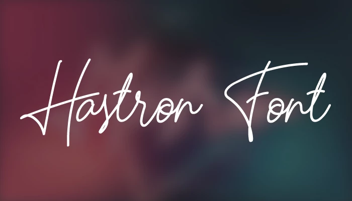 Hastron Font free download