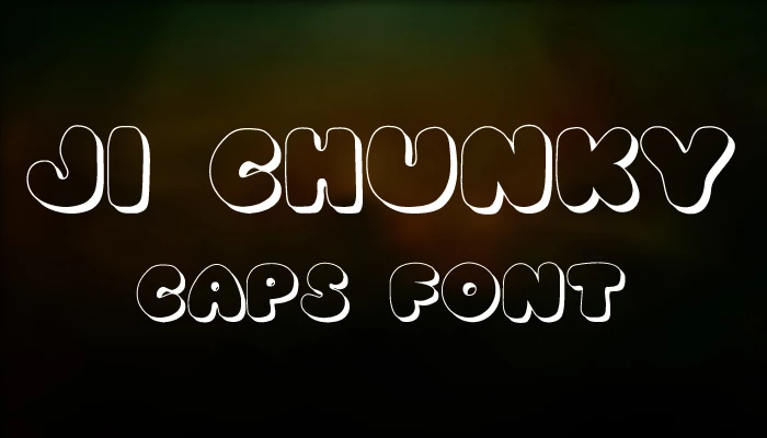 JI Chunky Caps Font download