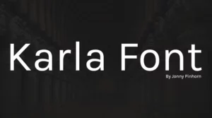 Karla font free download