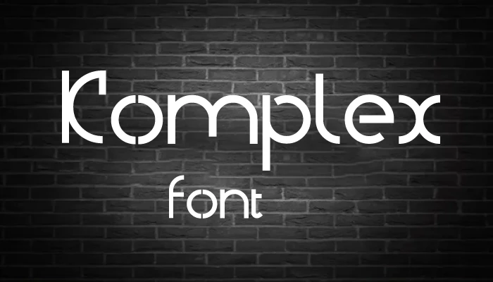 Komplex Font Free Download