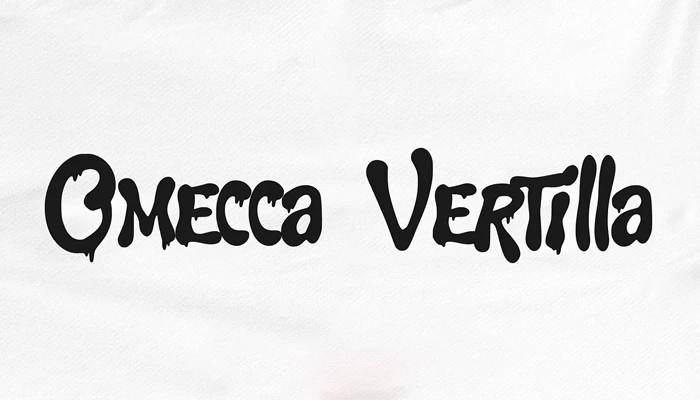 Mecca Vertilla font download