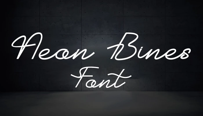 Neon Bines font free download