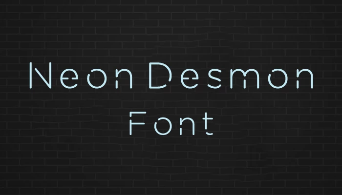Neon Desmon Font free download