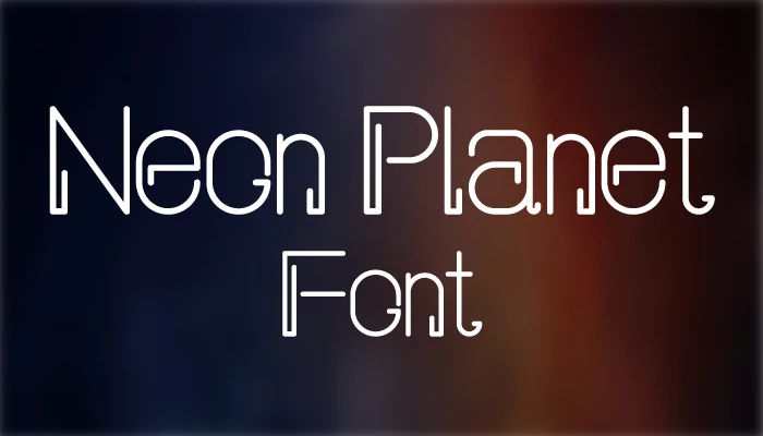 Neon Planet Font free download