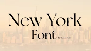 New York font free download