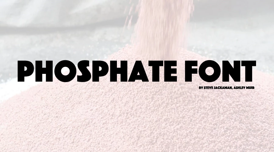 Phosphate font free download