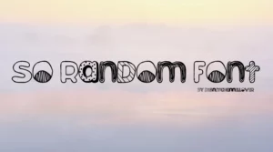 So Random font free download