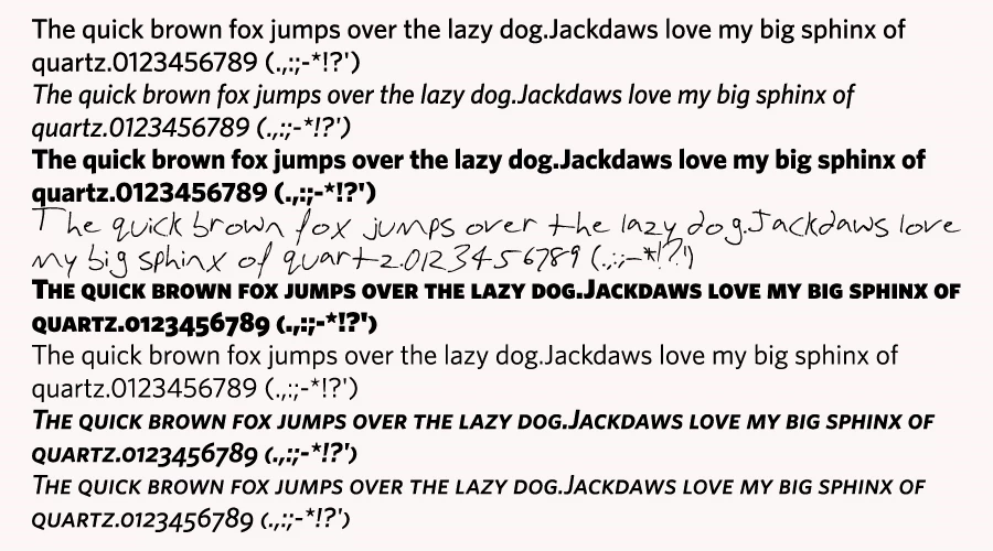 Whitney font family