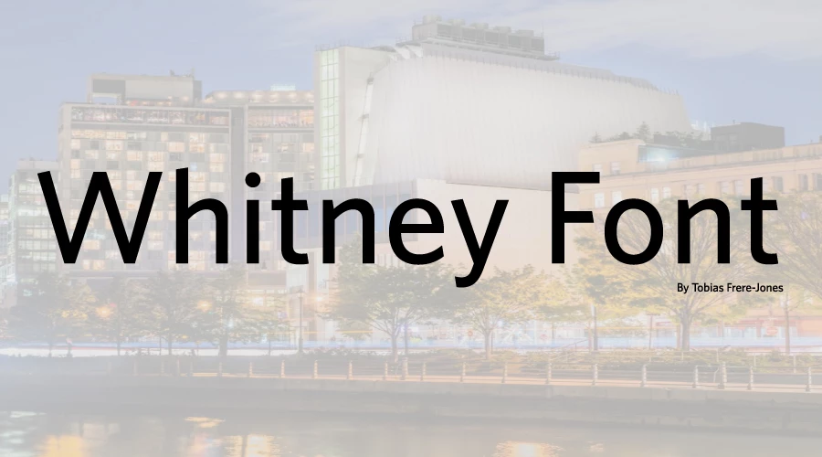 Whitney font free download