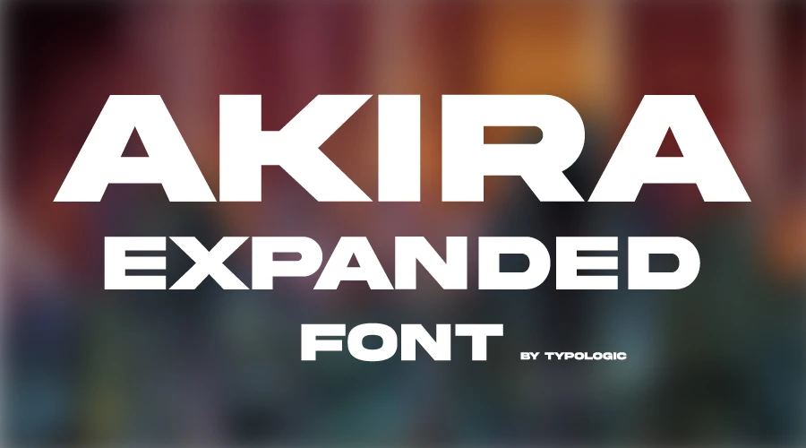 Akira Expanded font free download
