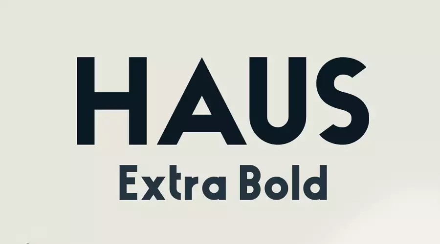 Haus Extra Bold Font