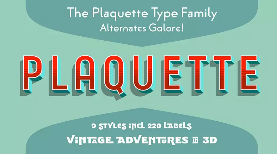 Plaquette Font