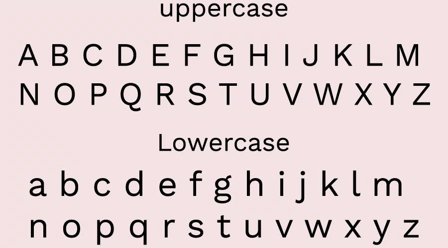 The Work Sans Font Character map