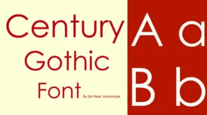 Century Gothic Font Free Download