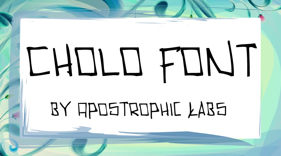 Cholo Font by Apostrophic Labs Download