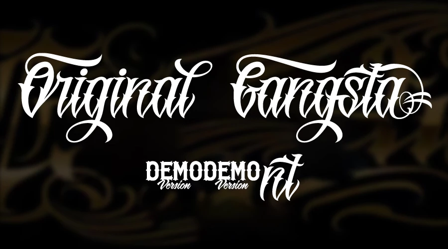 Original GangstA Font Download