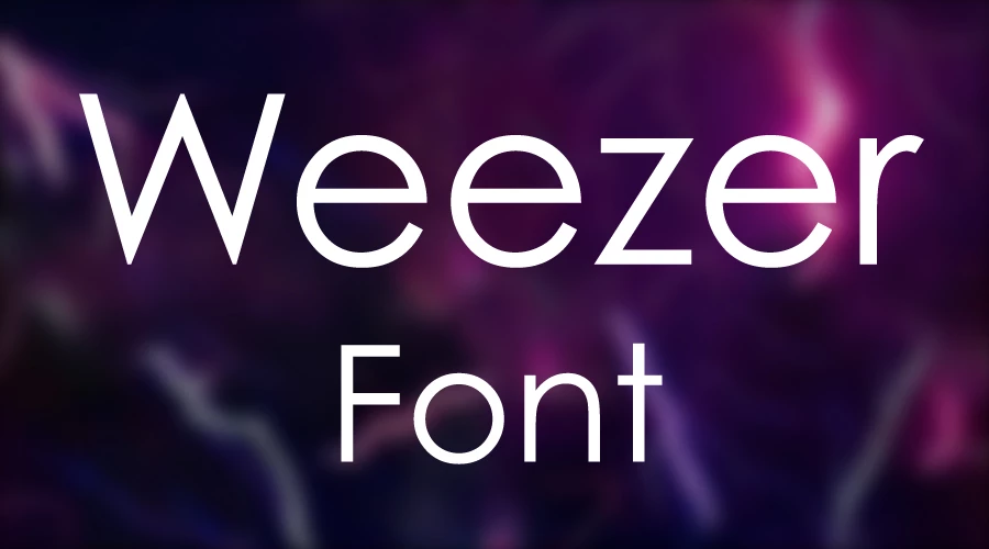 Weezer Font Free Download