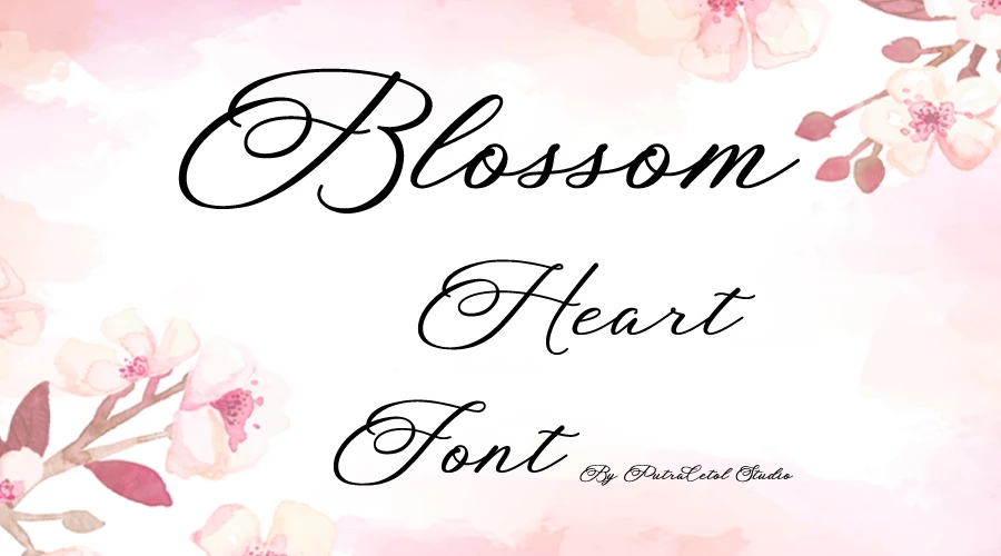 Blossom Heart font