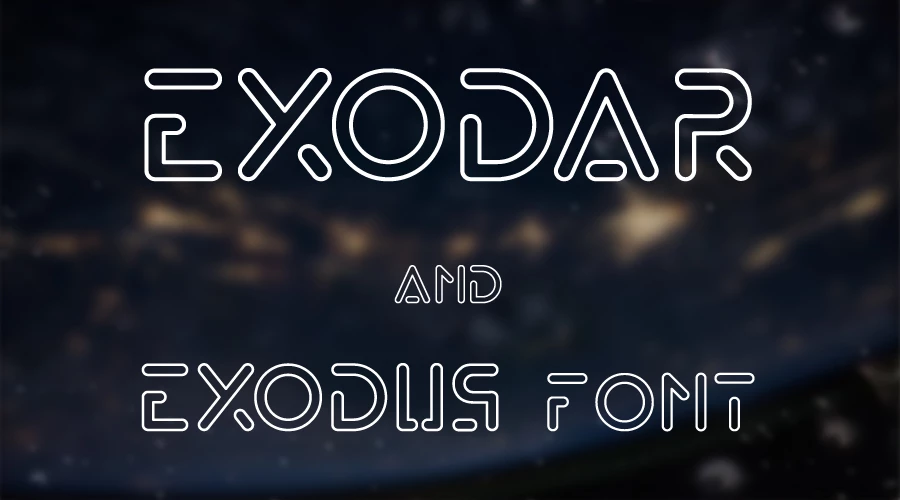 Exodar and Exodus Font