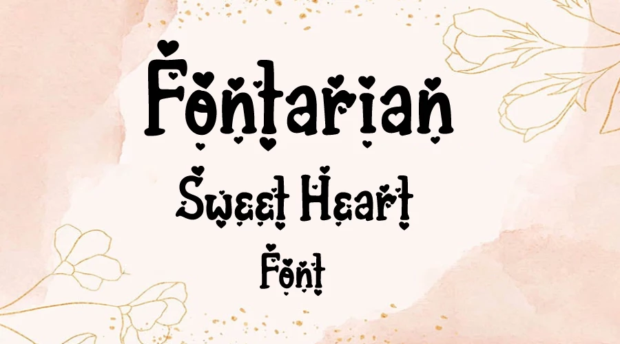 Fontarian Sweet Heart font