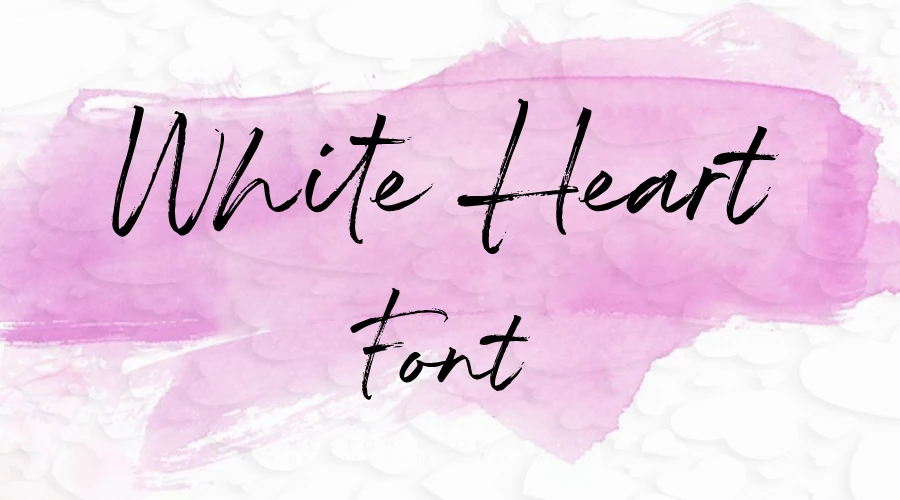 White Heart font