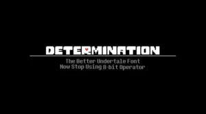Determination Font Free