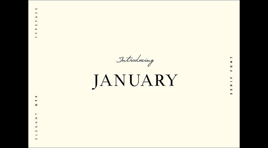 January-Free-Typeface