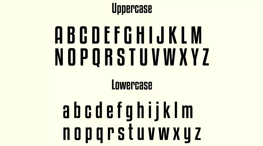 Kenyan Coffee Font Character map