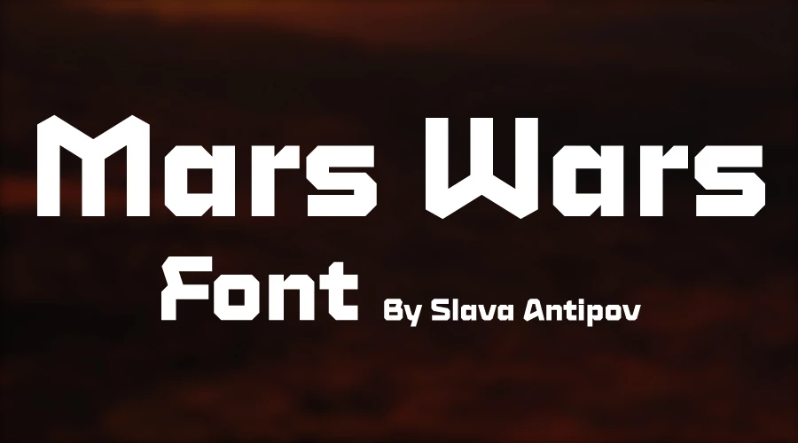 Mars Wars Font Free Download