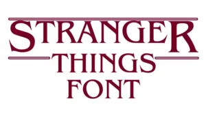 Stranger Things Font