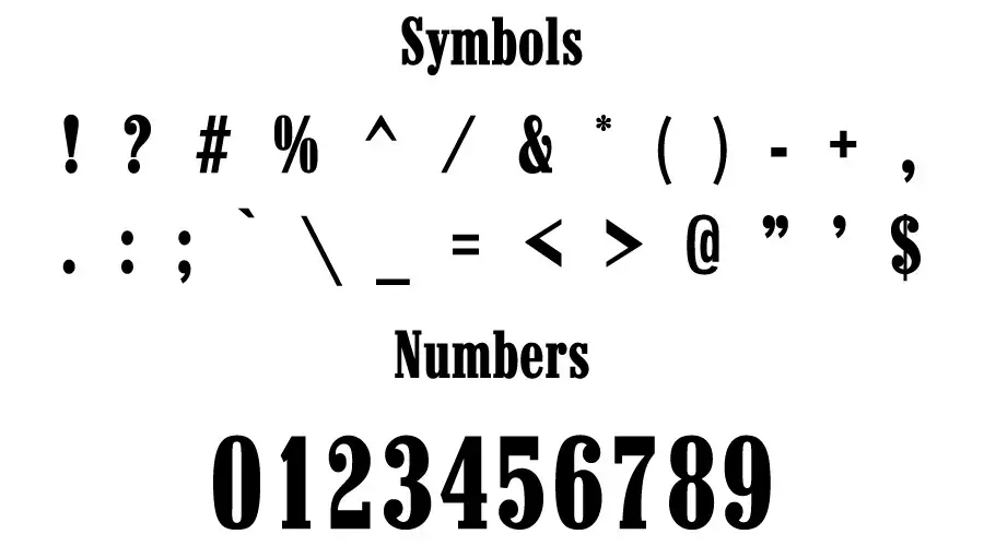 marlboro font Symbols