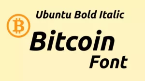 Bitcoin Font
